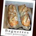 Baguettes express sans pétrissage