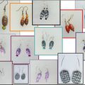 Boucles d'oreilles en polymère