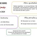 Carnet de bord du 14 au 20 février 2024