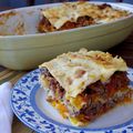 Lasagnes au potimarron, boeuf haché et amandes