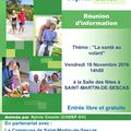 SAINT-MARTIN-DE-SESCAS 18 novembre 2016 à 14 h. Réunion d'information : "La santé au volant"