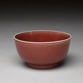 Ji red glaze bowl, Ming dynasty, Xuande mark and period (1426-1435)