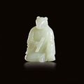 A white jade zodiac figure of a rat, Qing dynasty, 18th century