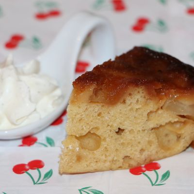 Moelleux aux pommes au Cookéo et chantilly vanillée