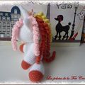 Poney licorne au crochet