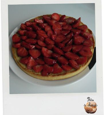 Tarte amandine aux fraises