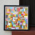 "Foule of Squares"- Tableau collage 