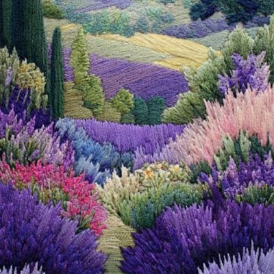 Jardin bordé à broder 🪡🧵🧶