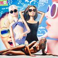 Collage Barbie Girls à la plage