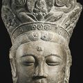 A limestone head of Guanyin, China, Liao dynasty
