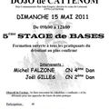 Stage "pour tous et toutes" ce dimanche 15 mai 2011 ..