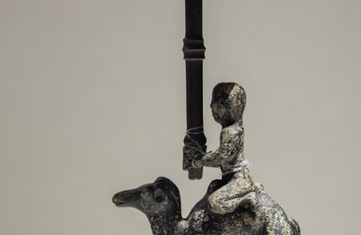 Bronze 'Camel' Lamp, Warring States Period, 4th-3rd century BCE