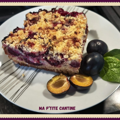 Pflaumenkuchen ou Gâteau allemand aux prunes 