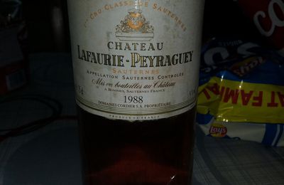 chateau lafaurie-Peyraguey 1986/1988 sauternes 1er cru classé
