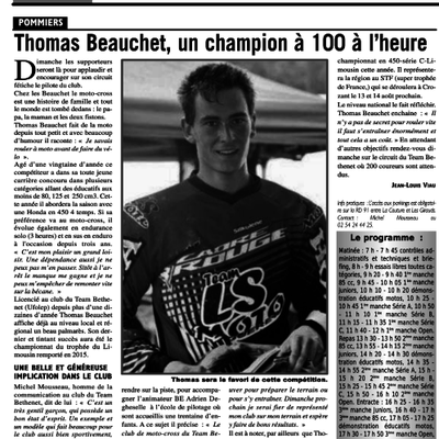 articles de presse - avant Bethenet