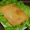 Tourte de fromages, poires et oignons