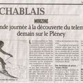 Article du Dauphiné Libéré pour annoncer l'initiation telemark du 5 mars à Morzine