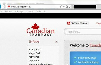 Spam : Canadian Pharmacy – Attention MAFIA !