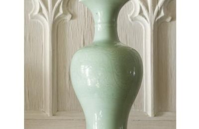 Chinese celadon-glazed & Ru-type vases from a Palm Beach Private Collector