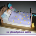 Gâteaux 3D "Petit garçon dans son lit"