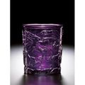 An aubergine glass 'dragon' cup. Wheel-cut mark and period of Qianlong