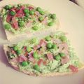 Tartines PPP (Petits pois / Pancetta)