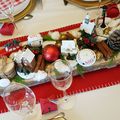 Décorations du repas de Noël du 25 décembre