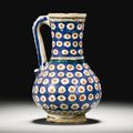An Iznik polychrome pottery jug, Turkey, Circa 1600