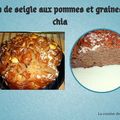 Pain de seigle aux pommes et graines de chia