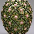 Rose Trellis Faberge Egg, 1907, presented by Nicholas II to Czarina Alexandra Fyodorovna