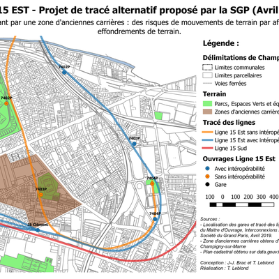 CHAMPIGNY : Etude d'impact du tracé alternatif de la ligne 15 Est