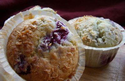 Muffins Coco- Framboises