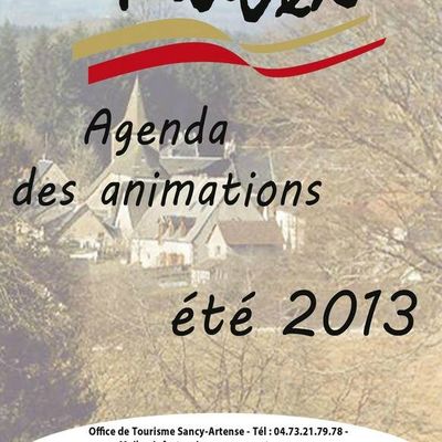 animations de juillet à octobre 2013 à Tauves
