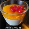 Pana cotta et sa compote de pêches