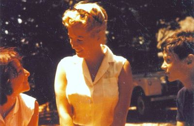 Eté 1957 Marilyn et les enfants d'Arthur à Roxbury
