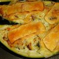 Courgettes farcies au reblochon