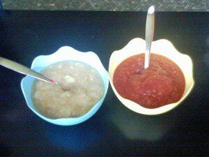 °Oo Compotes maisons : pomme-cannelle et pomme-framboise-cannelle oO°