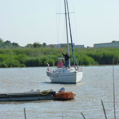 Océanis 300 Pierre-Moine à Soubise (Charente-Maritime) 1ère mise au port à sec