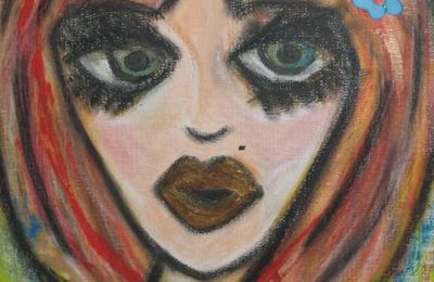 peinture et pastels huile sur toile 