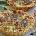 Tartelettes aux poireaux et bacon 