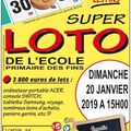 Loto de l'école - Dimanche 20/01/2019 aux Fins