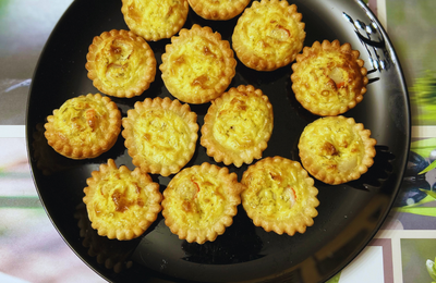 Mini tartelettes au surimi, citron et aneth