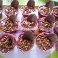 Cup cake pralin et nappage chocolat 