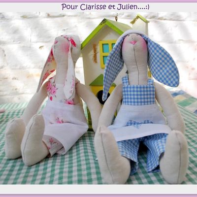 L'histoire de  2 petits lapins...