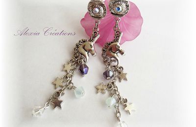 Boucles d'oreilles Licornes