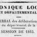 Courrier de la Drôme du 12 Septembre 1863