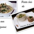 Petits bols de poulet aux champignons - DELICIEUX