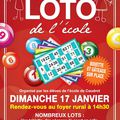 CAUDROT, Dimanche 17 janvier 2016 LOTO de l'école