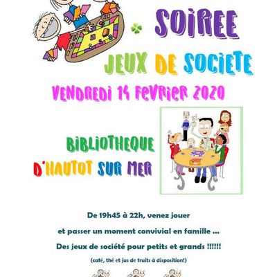 SOIREE JEUX DE SOCIETE