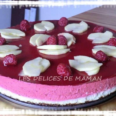 ENTREMET MOUSSES FRAMBOISES, POMMES ET SPECULOOS